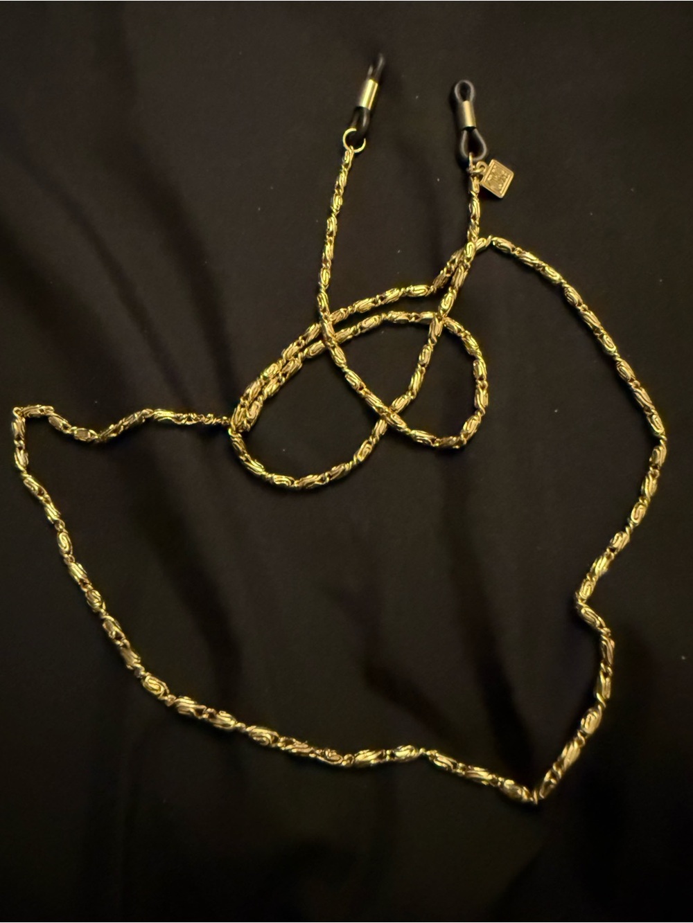 Vintage Corinne McCormack Gold Rope Eyewear Chain - Picture 7 of 8